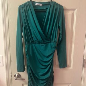 Grace Karin Emerald Long Sleeve Dress